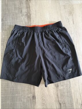 GYMSHARK Black 2-in-1 Sport / Training Shorts
